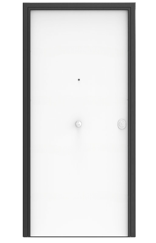 Puerta Acorazada Panel Exterior Blanco