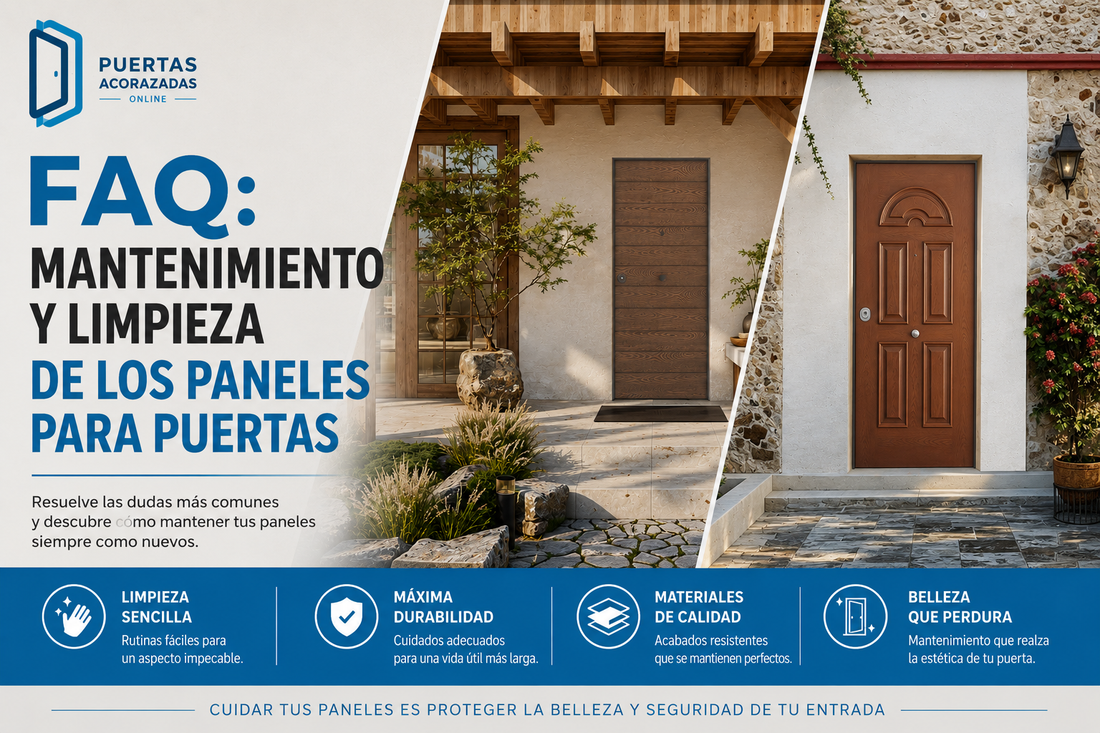FAQ: mantenimiento y limpieza de los paneles de puerta
