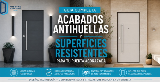 Puerta de entrada: cómo elegir acabados antihuellas, resistentes a arañazos y a impactos